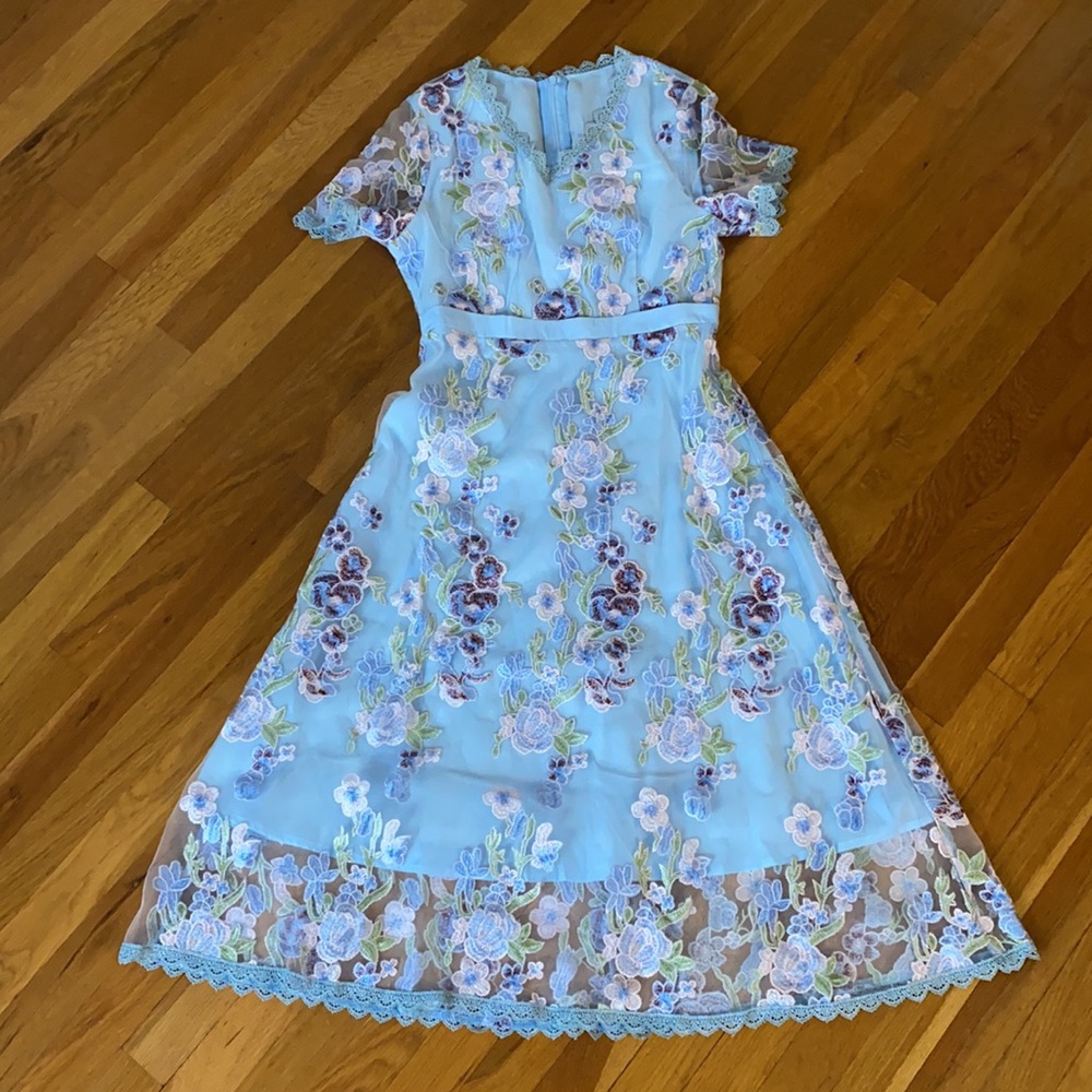 Blue Floral Dress